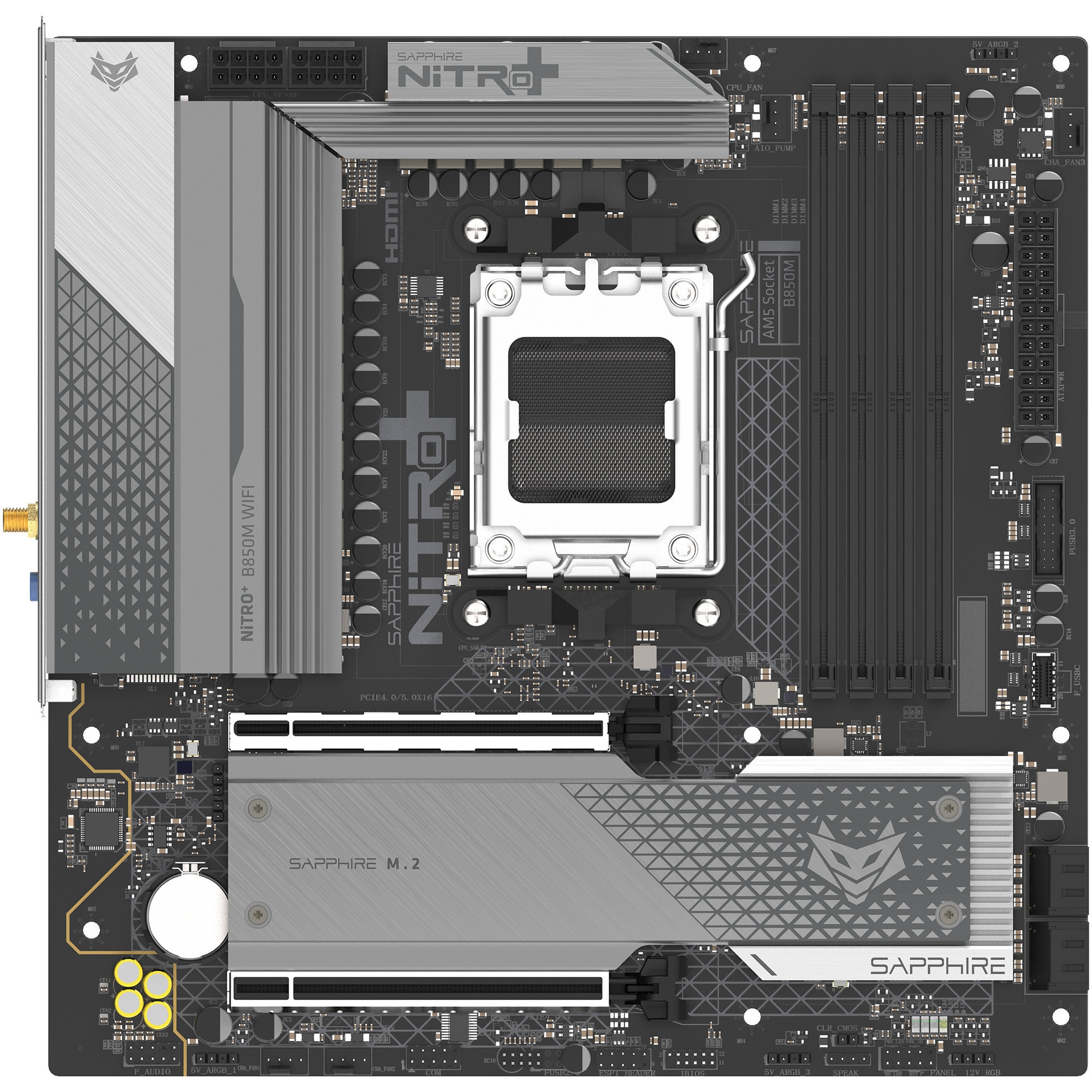 Placa de baza SAPPHIRE NITRO+ B850M WIFI, Socket AM5