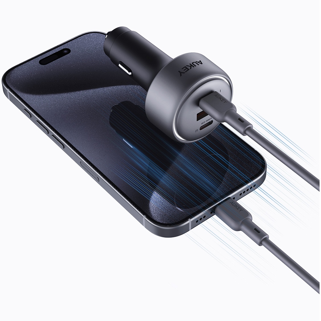 Incarcator auto AUKEY CC-P3 car charger, 100W