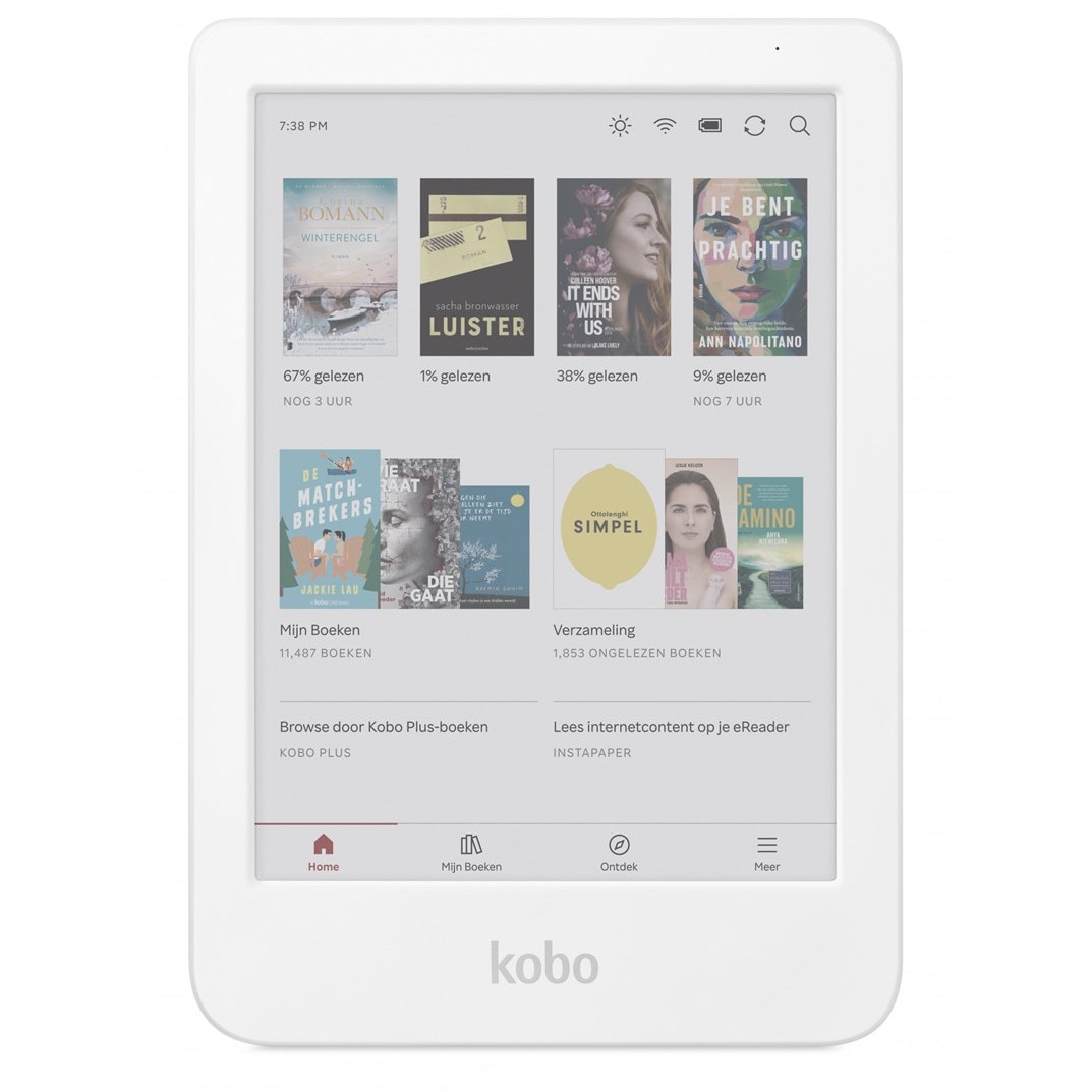Cititor eBook Kobo Clara Colour 6 E-Ink Kaleido3 16G WI-FI Alb