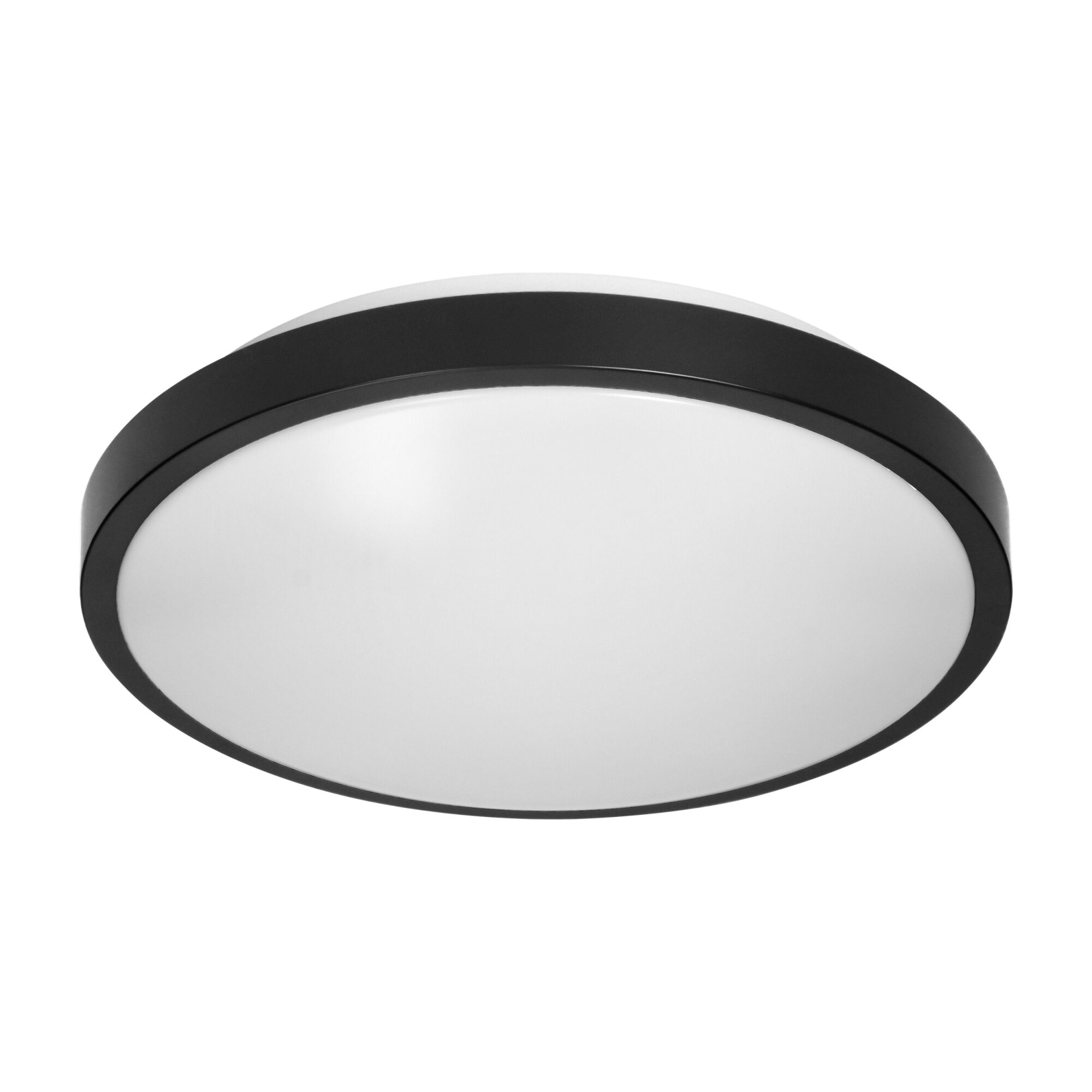 Plafoniera VIRONE SELENE CL/2XE27-10/B, 2xE27, max. 2x15W, IP54, IK07, negru/alb