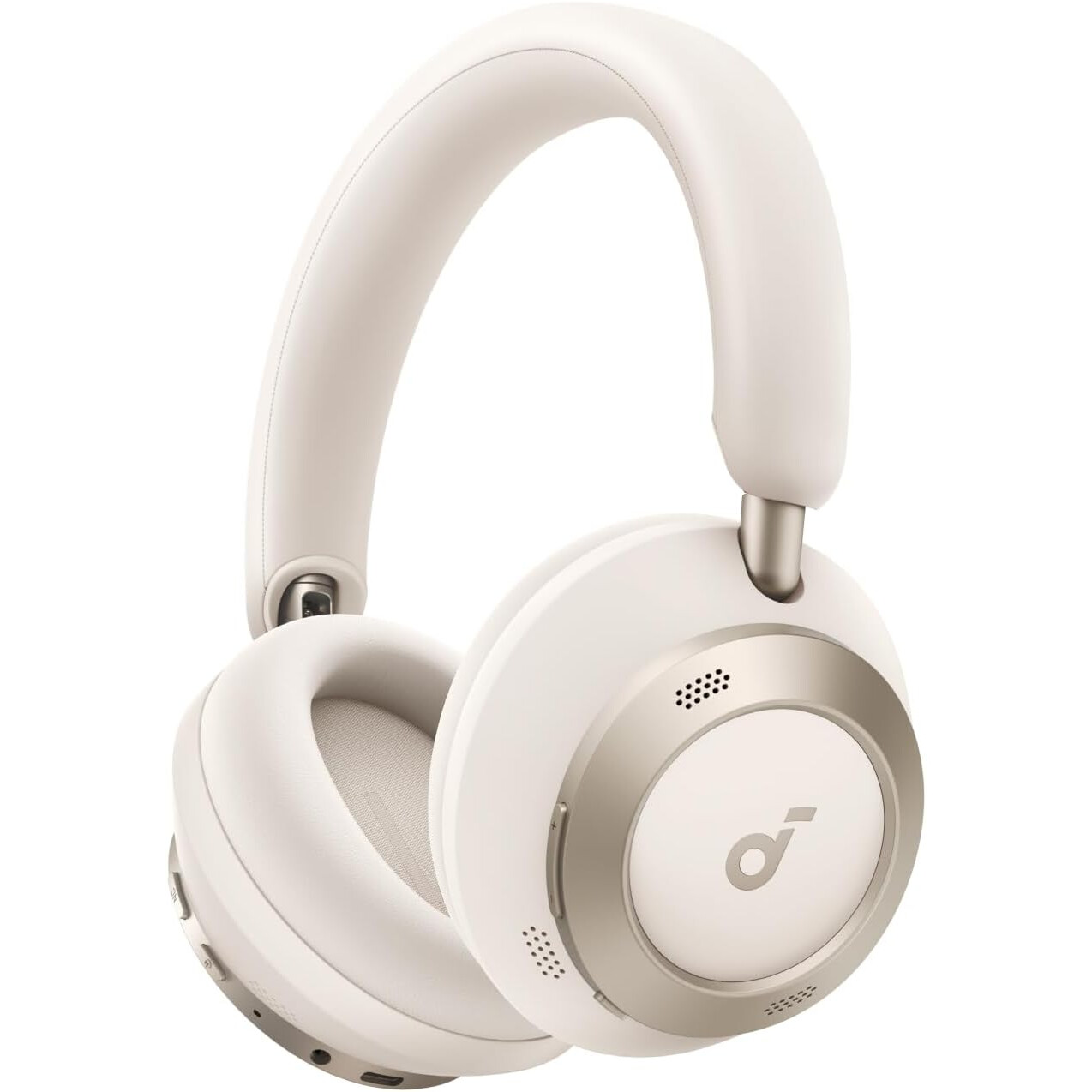 Casti Wireless Over-Ear Anker Soundcore Space One Pro, Hi-Res, 6 Microfoane, Bluetooth 5.3, Alb