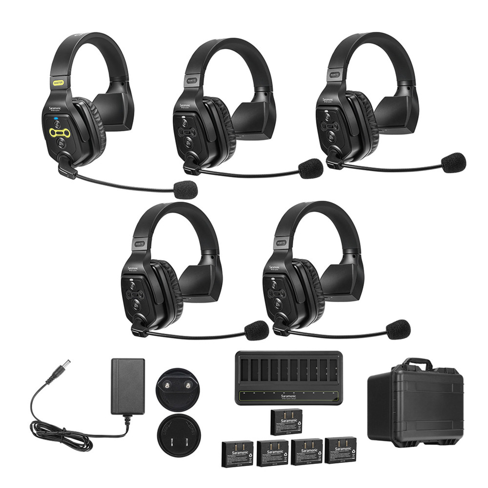 Solutie intercom completa Saramonic WiTalk WT2S2xbat, 2 pers, Full-Duplex 1.9GHz, single-ear