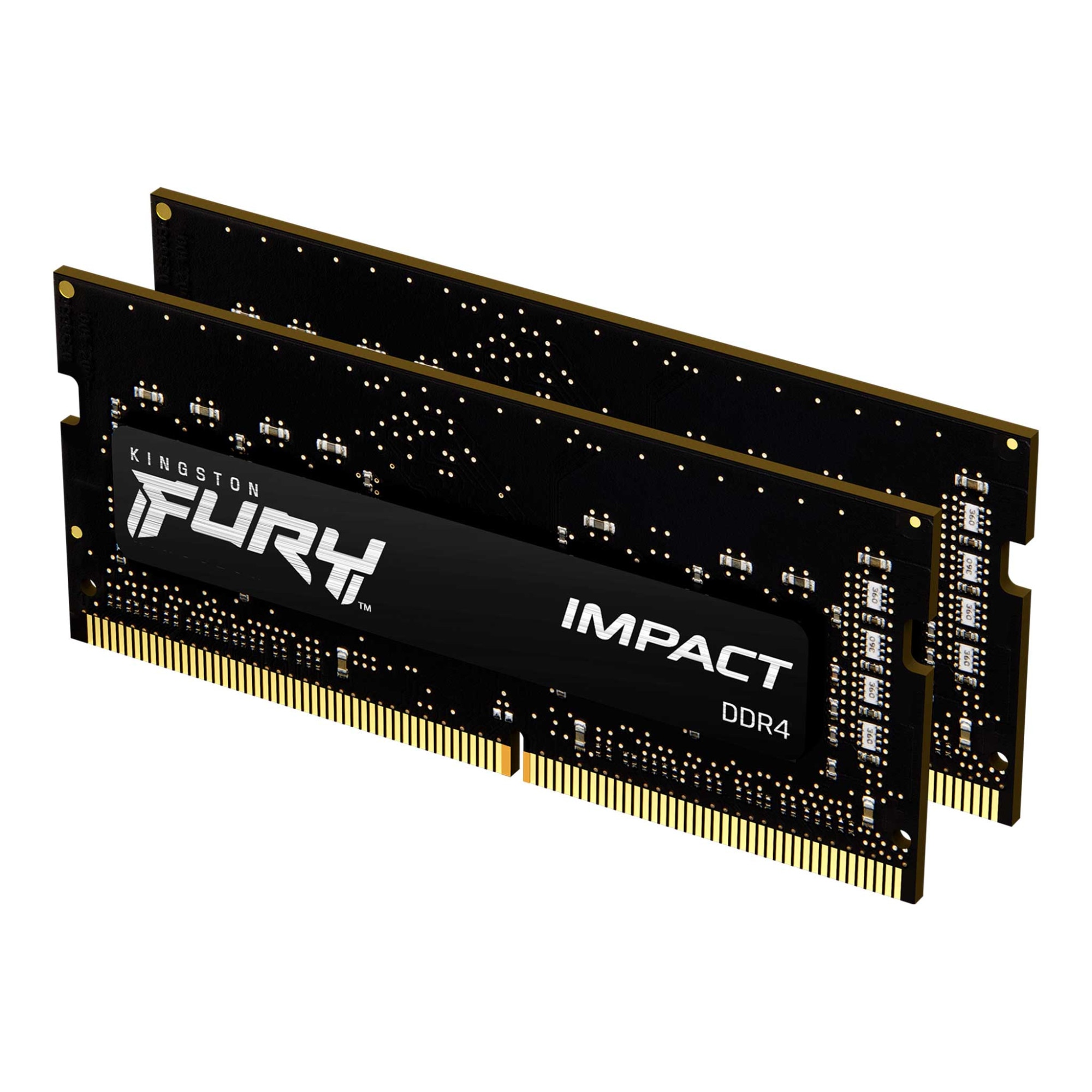 Memorie notebook Kingston FURY Impact, 32GB (2x16GB), DDR4, 3200MHz, CL20, 1.2v, Dual Channel Kit