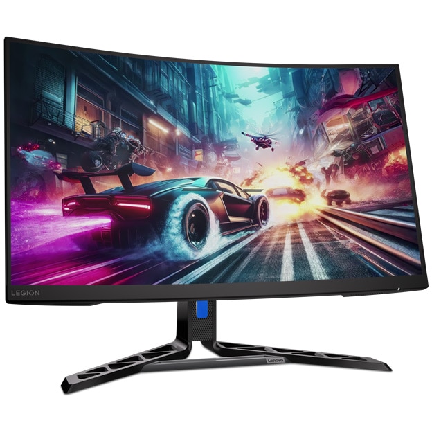 Monitor Gaming Curbat LED VA Lenovo Legion R32qc-30, 31.5" QHD (2560x1440), 180Hz, 0.5 ms (MPRT), AMD FreeSync™, Anti-glare, 1500R, Eyesafe, Boxe 3W x2, 2x HDMI, Display Port, Pivot, negru