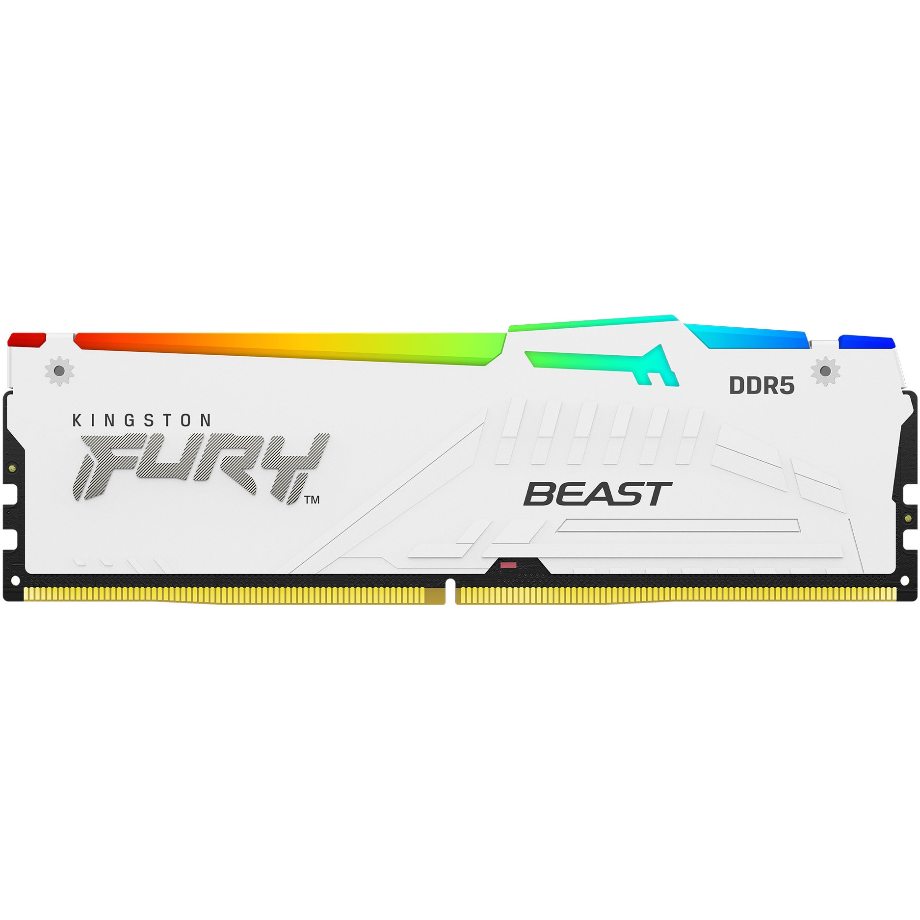 Memorie Kingston, 64GB(2x32) DDR5 6000MT/s CL30 Fury Beast White RGB Expo