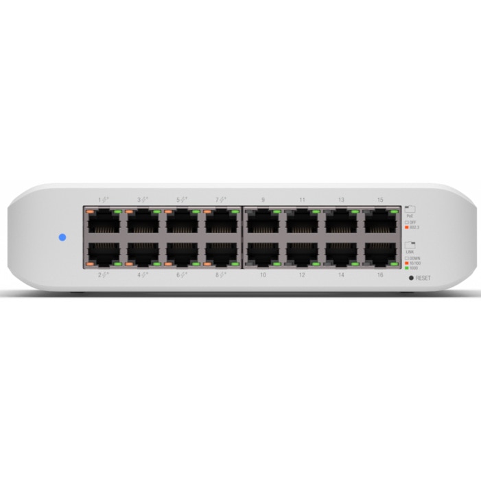Switch Ubiquiti Lite 16 PoE USW-Lite-16-PoE, 16-Port Gigabit
