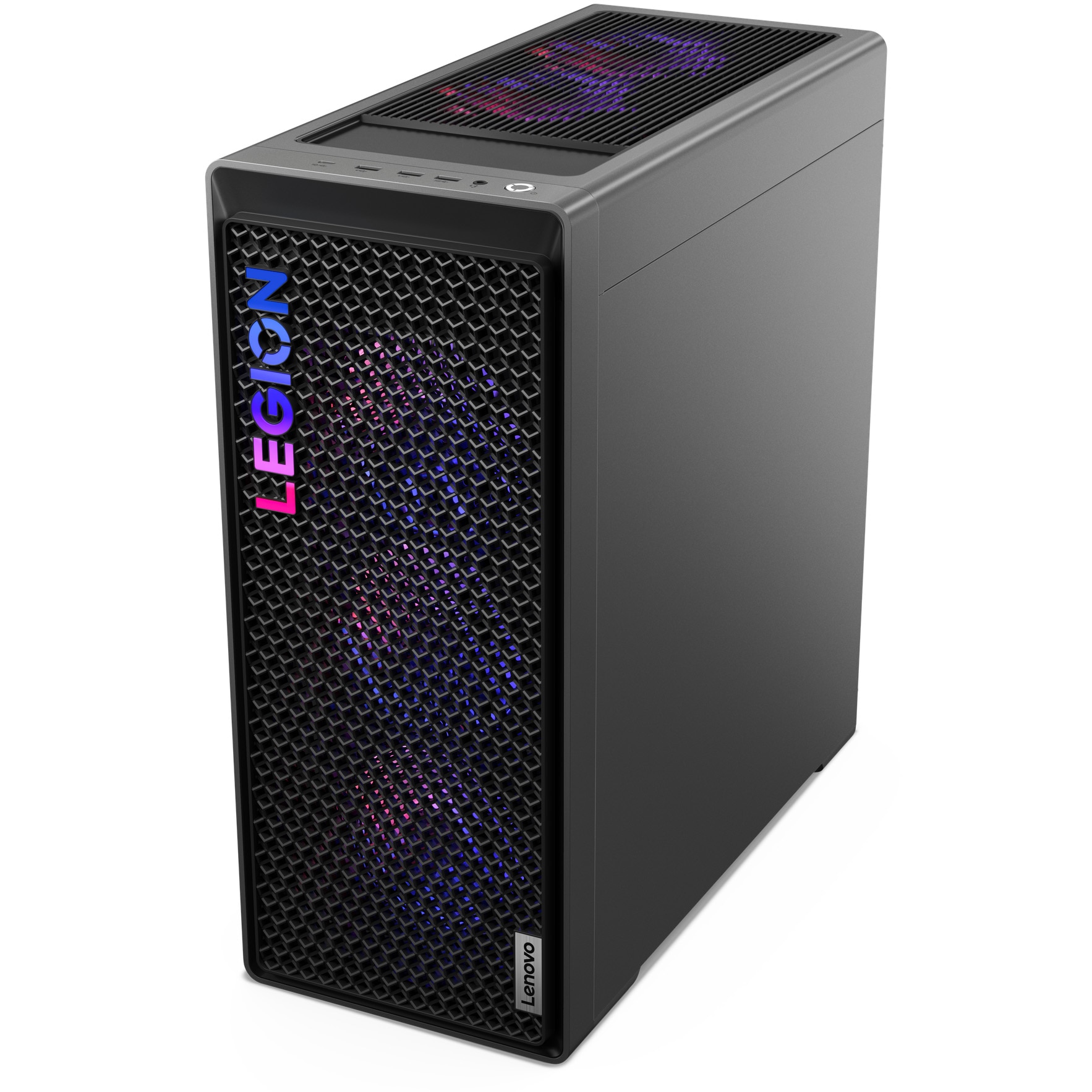Sistem Desktop PC Gaming Lenovo Legion T7 34IAS10 cu procesor Intel® Core Ultra 7 265KF pana la 5.5GHz, 32GB DDR5, 1TB SSD, NVIDIA® GeForce RTX™ 5080 16GB GDDR7, No OS, Storm Grey, 3y on-site Premium Care