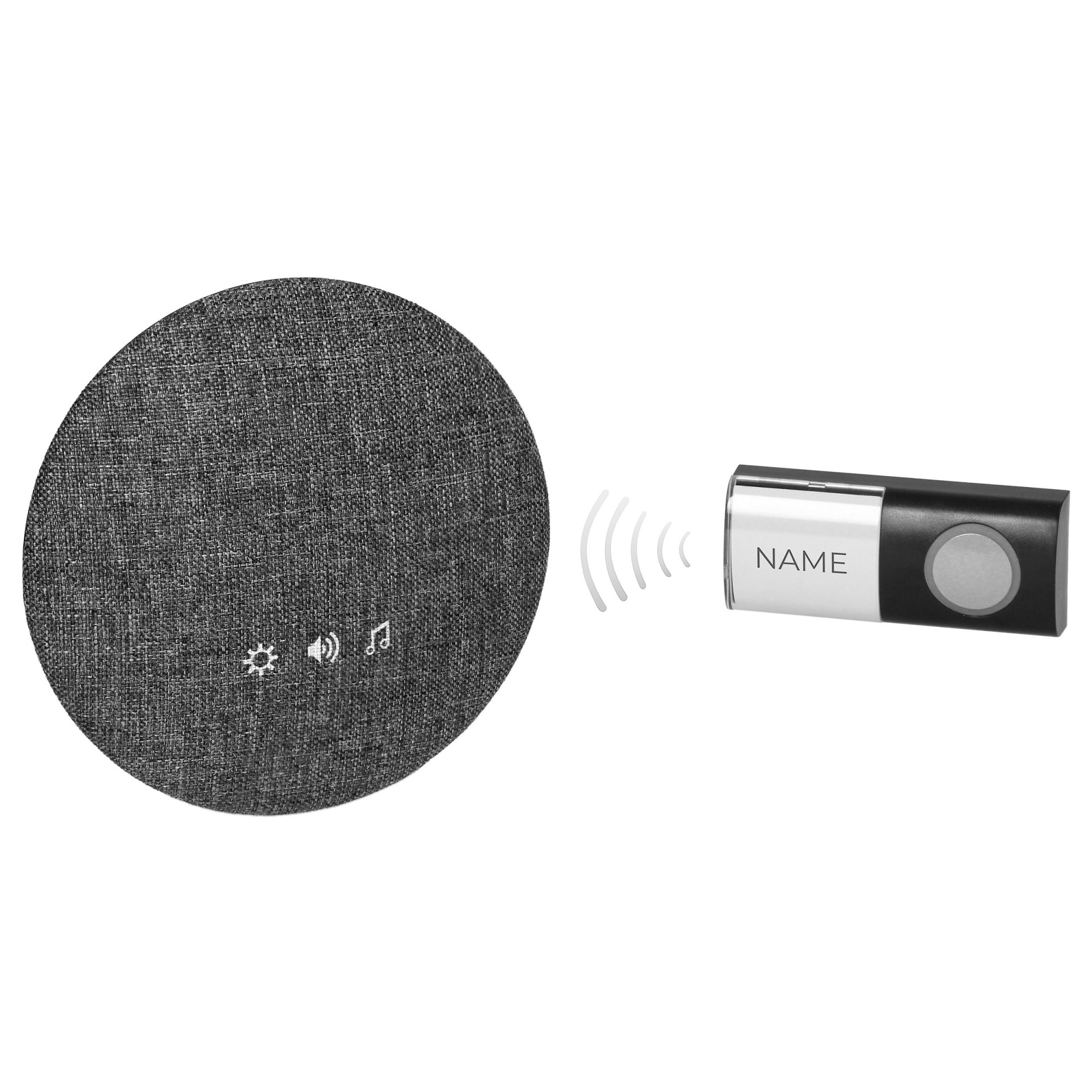 Sonerie wireless 200 m, 38 de sunete, alimentare cu baterii