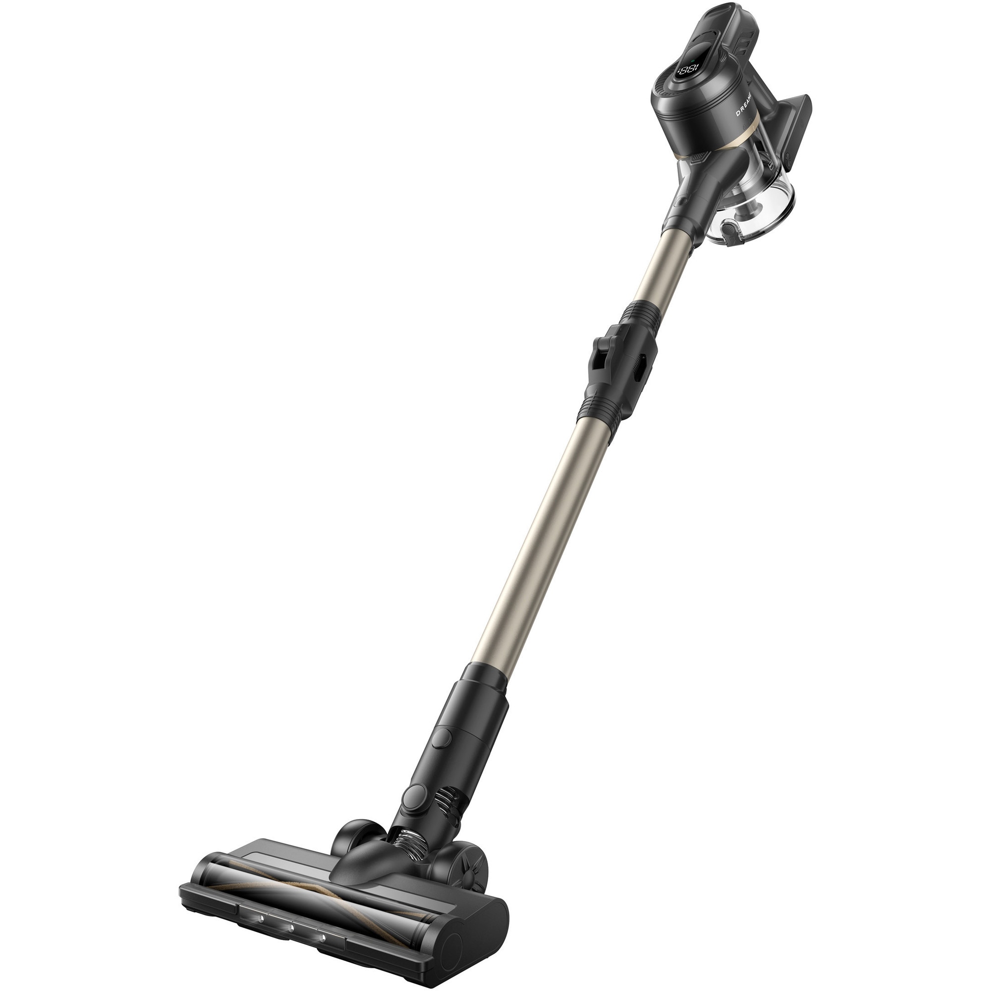 Aspirator vertical Dreame T30 Flex VJ74E, functie iluminare praf, putere 144AW, autonomie pana la 60min, rezervor praf 0.50l, baterie 2500mAh, 1.5 kg, negru