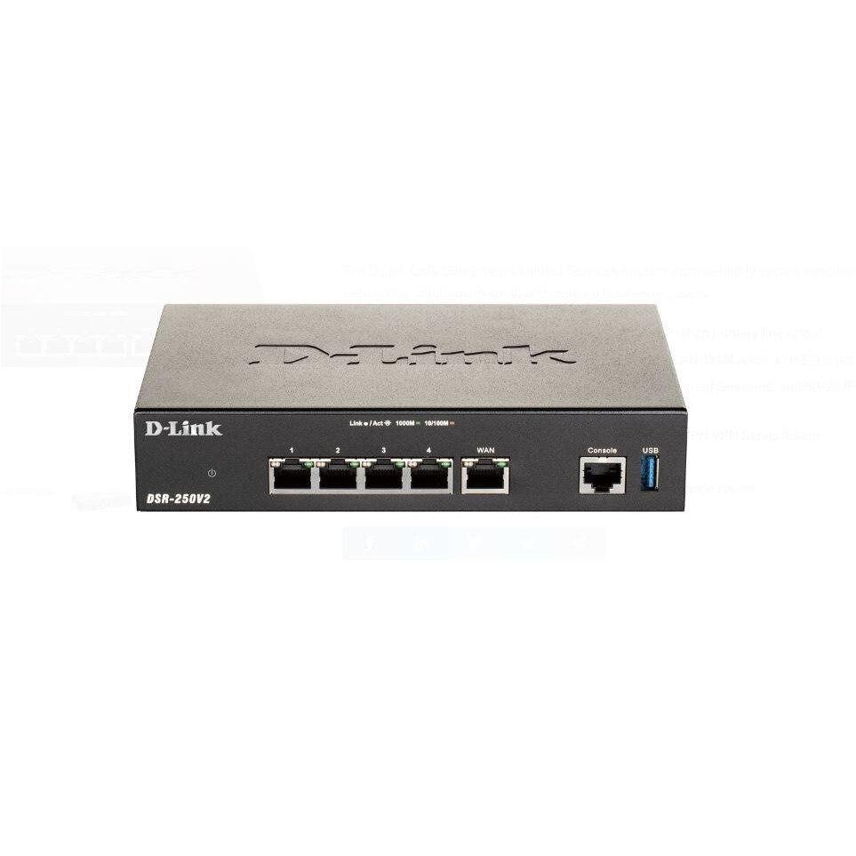 VPN Router D-Link DSR-250v2 5 Port Gigabit
