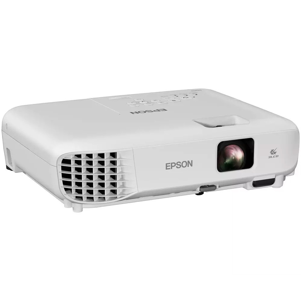 Videoproiector Epson EB-W53, WXGA, 4000 lumeni, 3LCD, 2x HDMI, Difuzor 2W, Alb