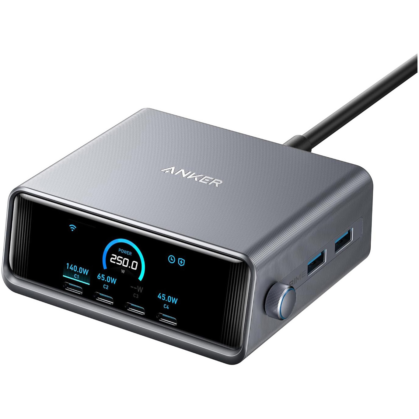 Incarcator si statie incarcare Anker Prime 250W Ultra-Fast GaN negru
