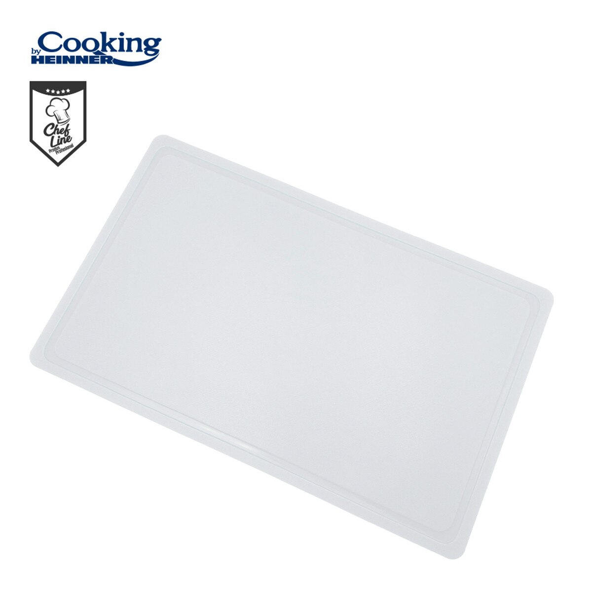 Tocator cu sant Cooking by Heinner HACCP GN1/1, 53 x 32.5 x 2 cm, alb