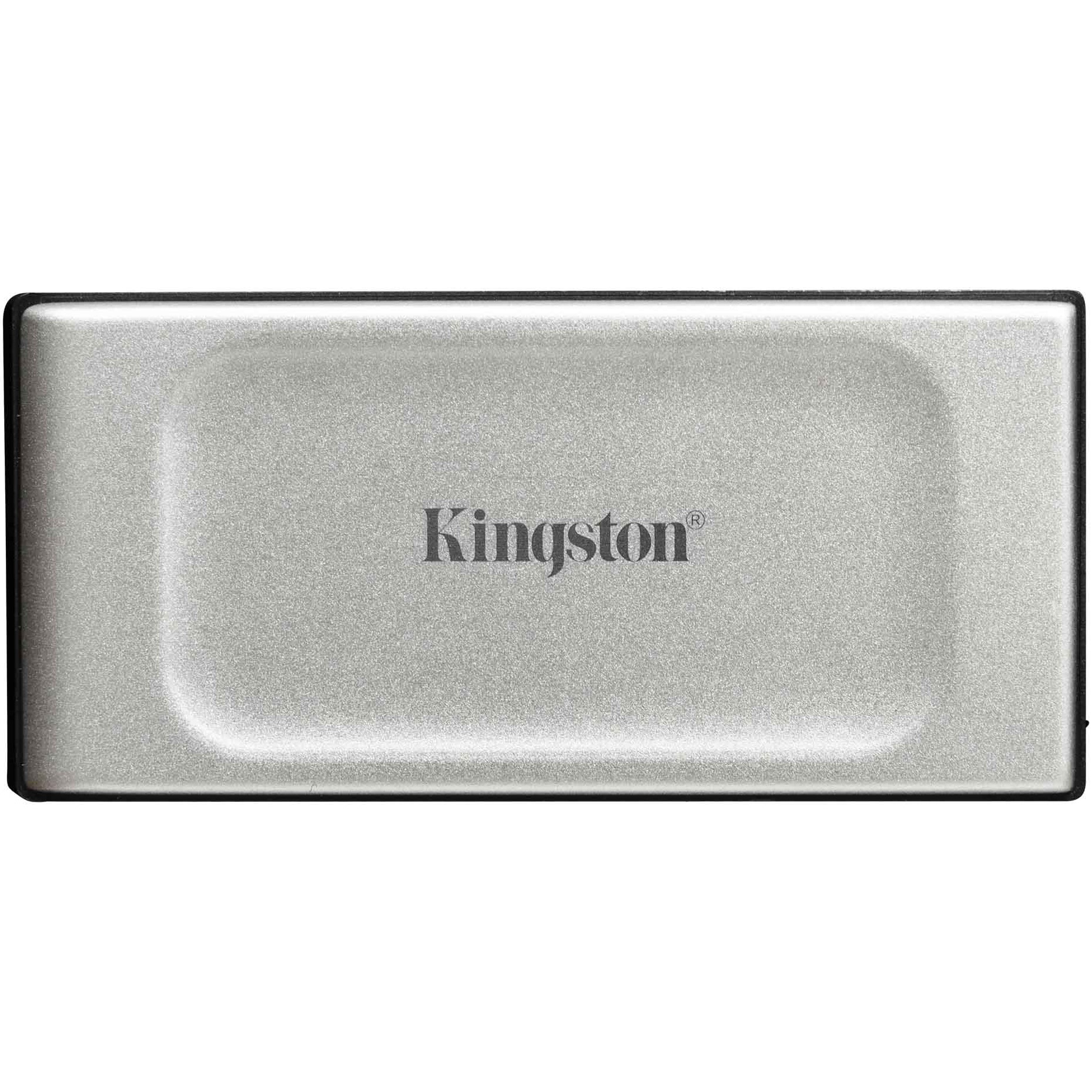 SSD extern portabil Kingston XS2000, 500GB, USB 3.2, Argintiu