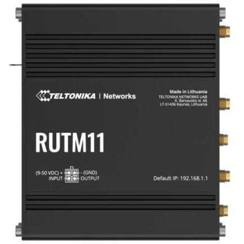 Router wireless Teltonika RUTM11 4G LTE, 4 porturi Gigabit RJ45, Wi-Fi dual band, 300 Mbps