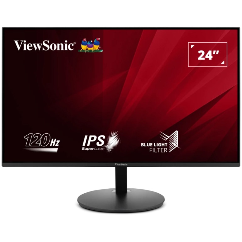 Monitor LED ViewSonic VA24E1-H, 120Hz, Full HD, HDMI, VGA, Negru