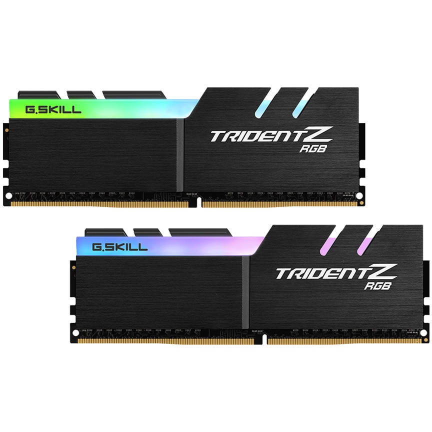 Memorie G.SKILL Trident Z RGB, 16GB(2x8GB) DDR4, 3200MHz CL16, Dual Channel Kit