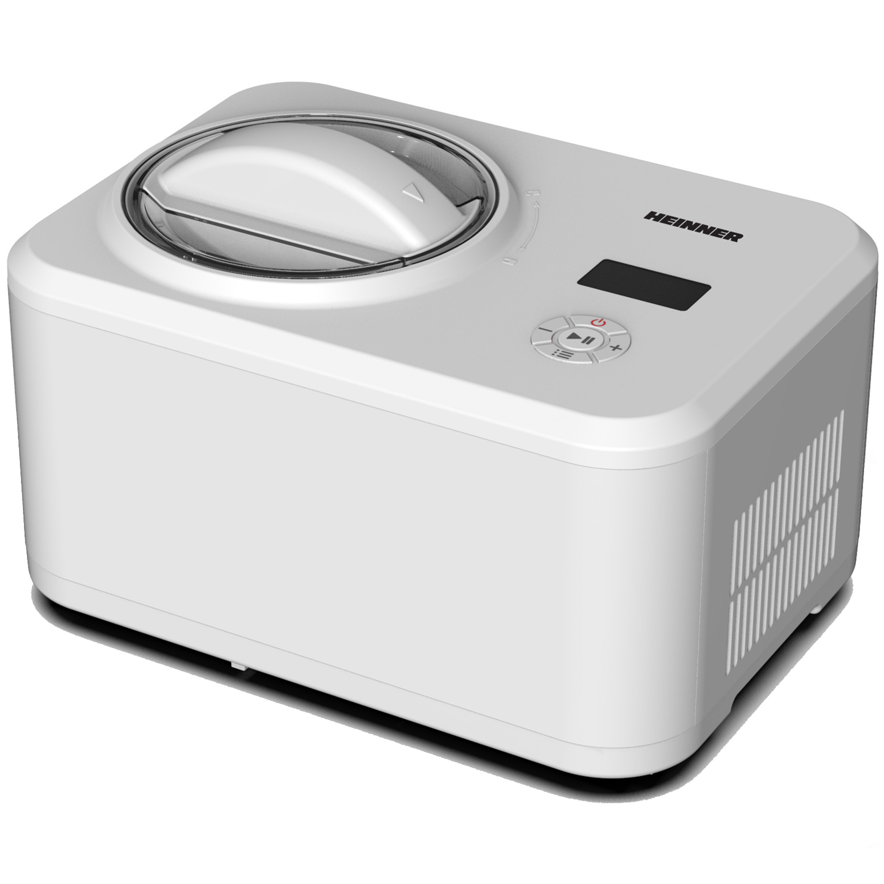 Aparat pentru preparat inghetata Heinner Glace HICM-150WHYG, Capacitate bol 1.5L, 150W, Alb