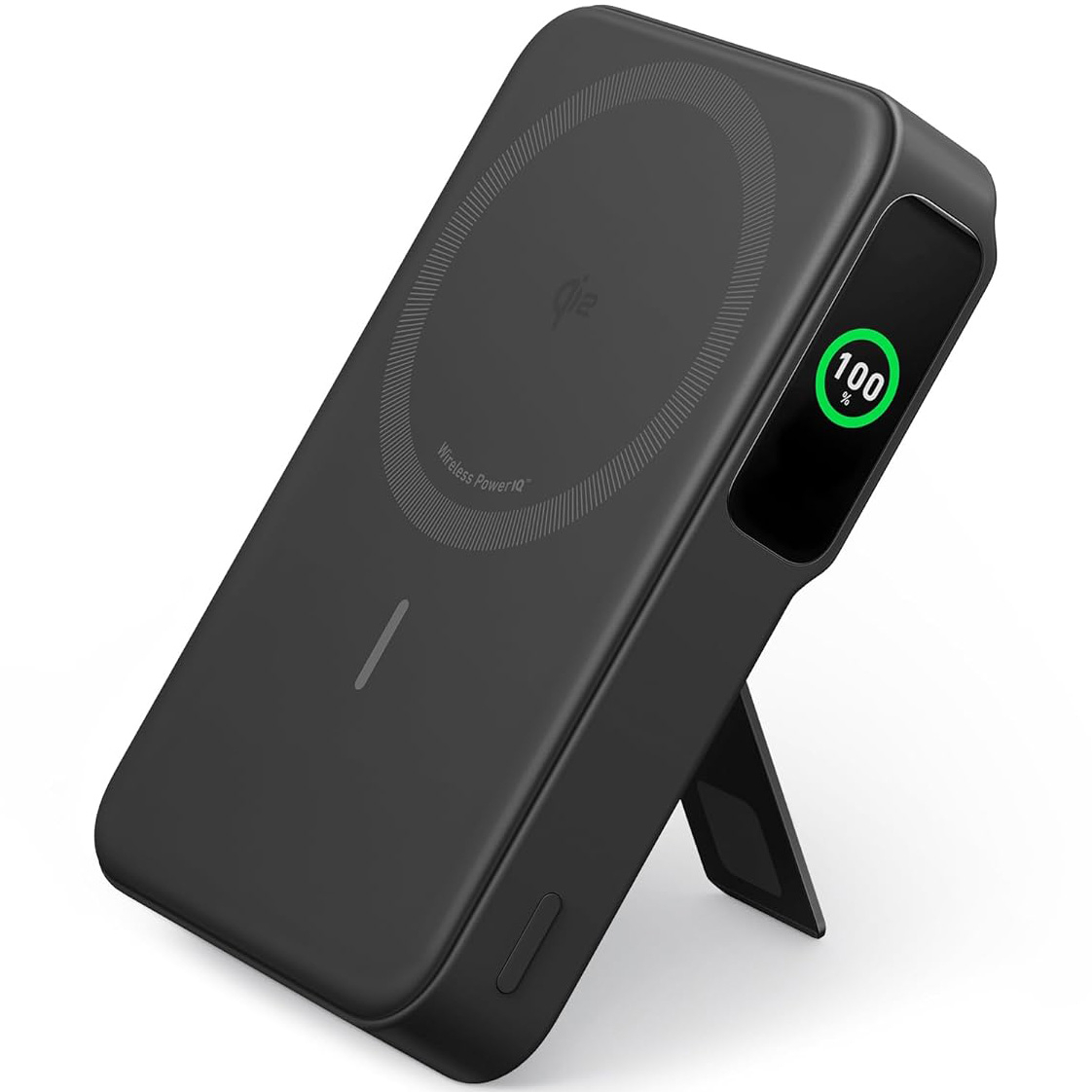 Acumulator extern wireless Anker MagGo, Qi2, 10.000 mAh, 15W, USB-C, pentru iPhone 15/14/13/12 Negru