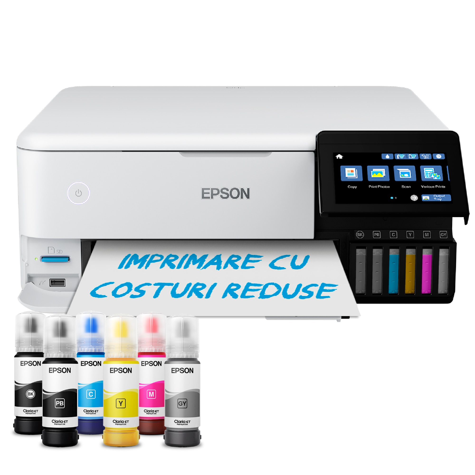 Multifunctional Inkjet color CISS Epson EcoTank L8160, LAN, Wireless, A4