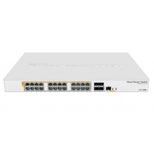 Switch MIKROTIK CRS328-24P-4S+RM PoE Switch 24x RJ45 1000Mb/s 4x SFP+ Dual Boot PoE Budget 500W