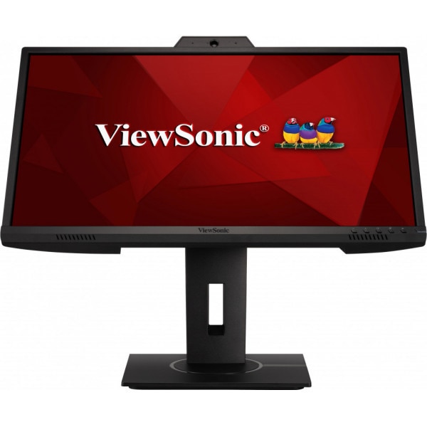 Monitor Videoconferinta LED IPS ViewSonic 23.8'', Full HD, 75Hz, 5ms, camera web 2MP , difuzoare 2x2W, VGA, HDMI, Display Port, USB, VG2440V
