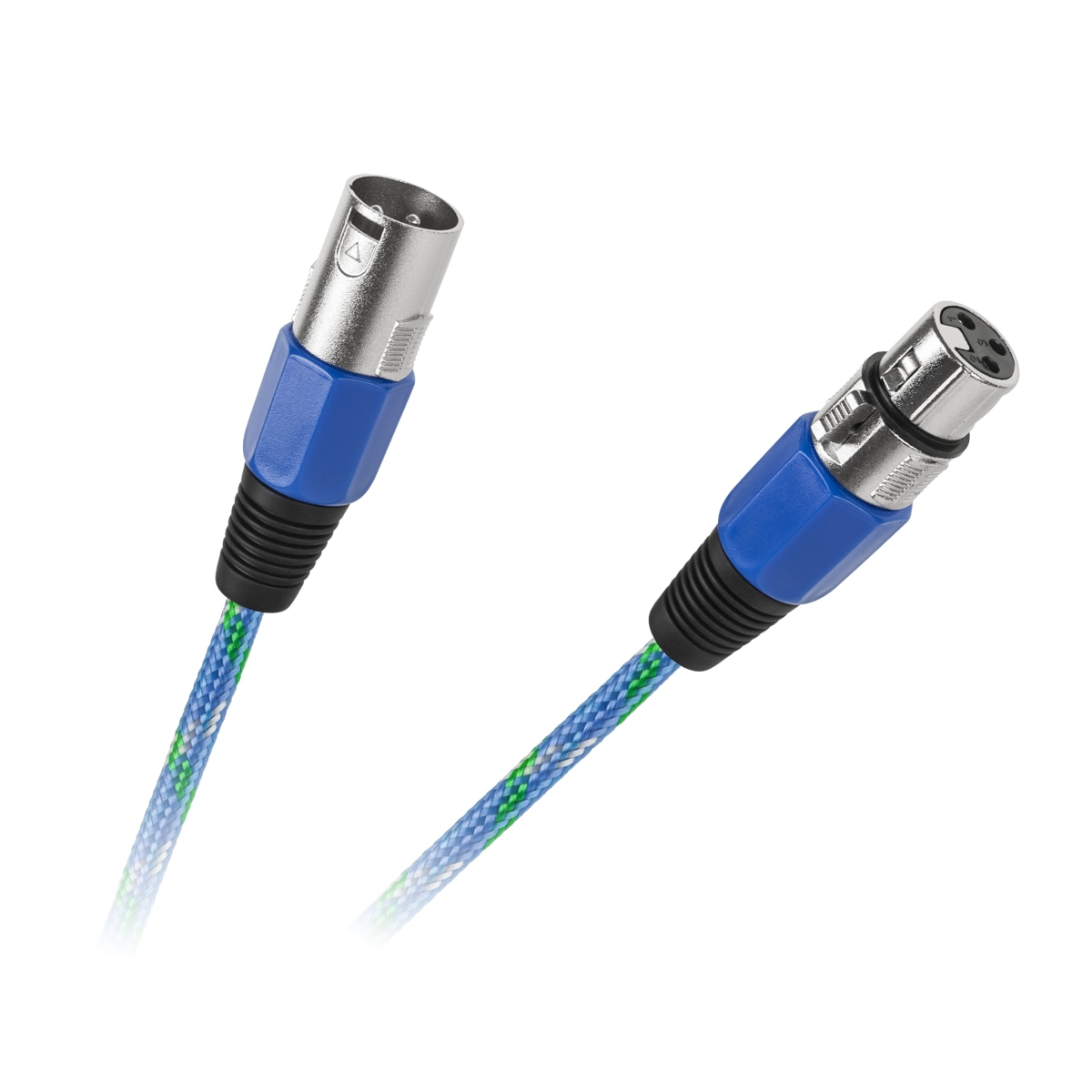 Cablu microfon 3m, wtyk-gniazdo, multicolor