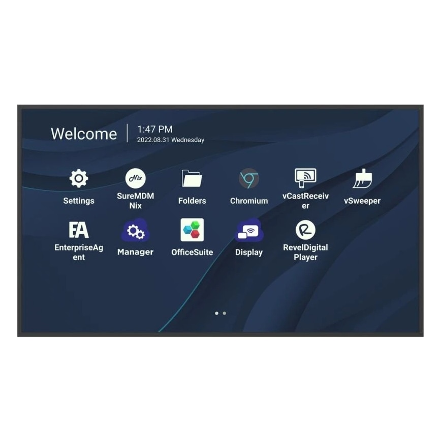 Ecran Profesional TFT LCD LED ViewSonic 65" CDE6530, UHD 3840 x 2160, HDMI, WiFi, Boxe Negru