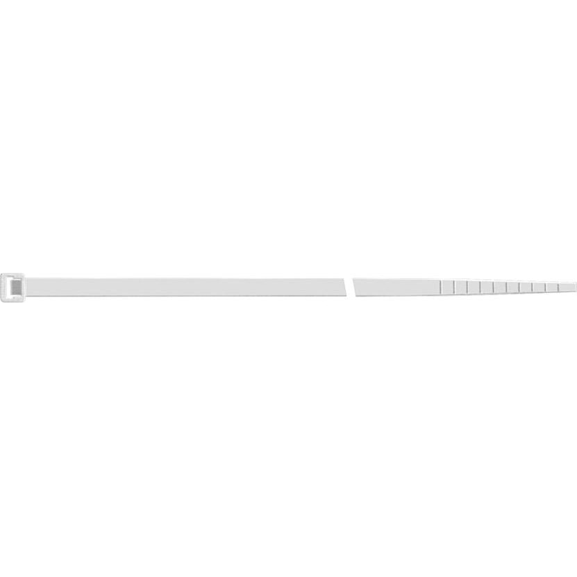 Set 100 legaturi de cablu, Sapiselco, Nylon, 360 x 4.5 mm, Alb