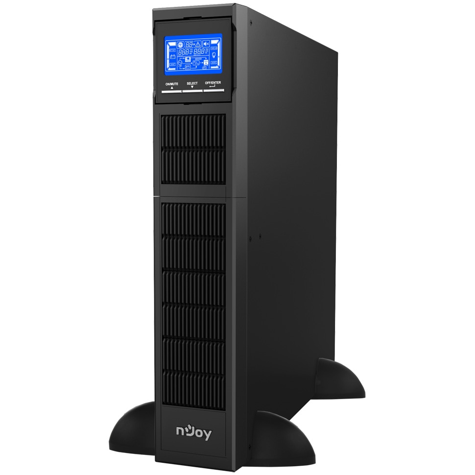 UPS nJoy Balder 2000 2U On-line, 2000VA/2000W, 8 prize IEC C13, Dubla conversie, LCD Display