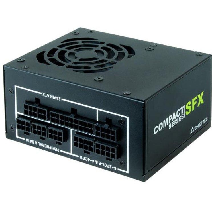 SURSA CHIEFTEC 550 (real), SFX (incl. bracket ATX), modulara, fan 8cm, certificare 80PLUS Gold, 1x CPU 8, 2x PCI-E (6+2)