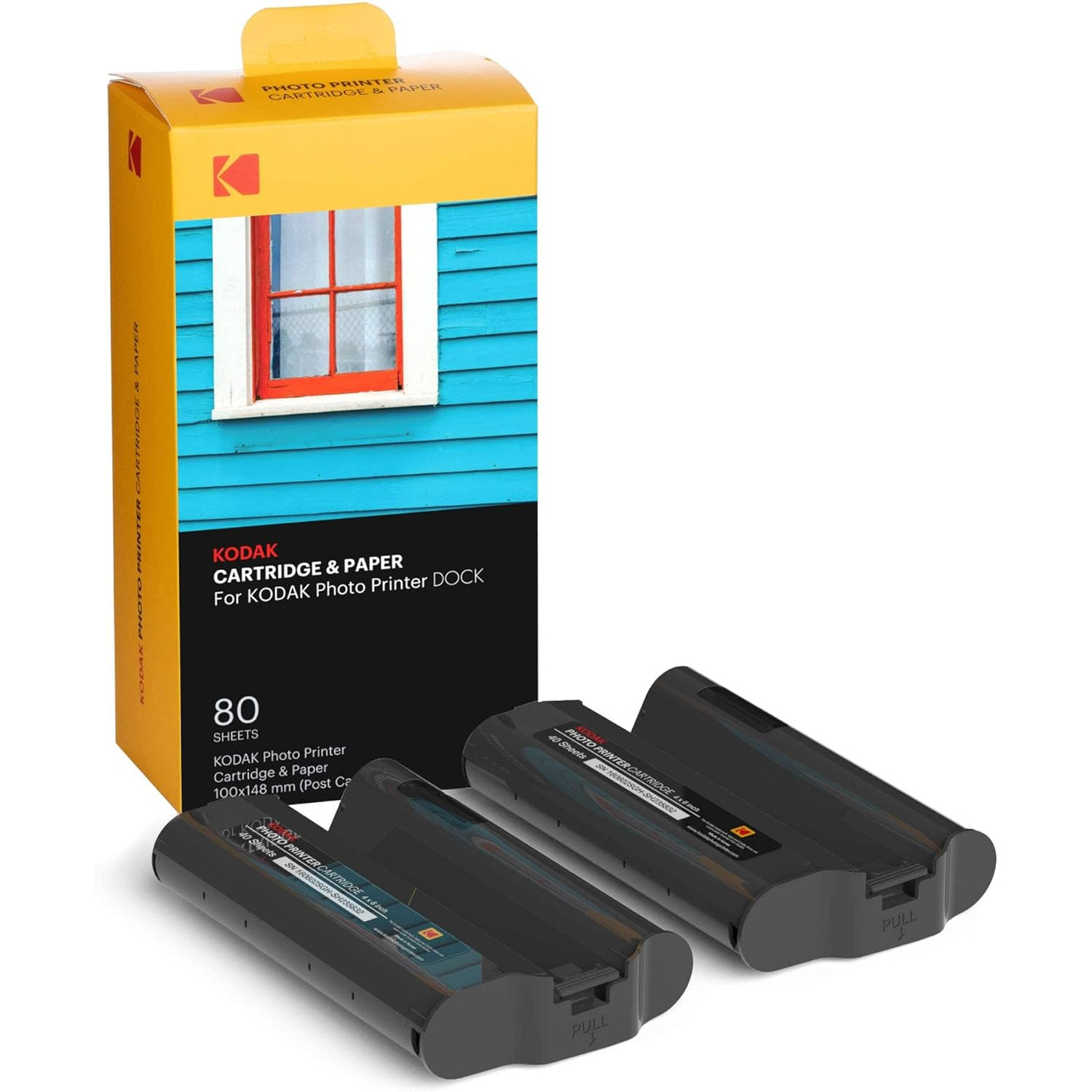 Set hartie foto si cartus Kodak PHC-80 pentru Kodak PD450, PD460, PD480