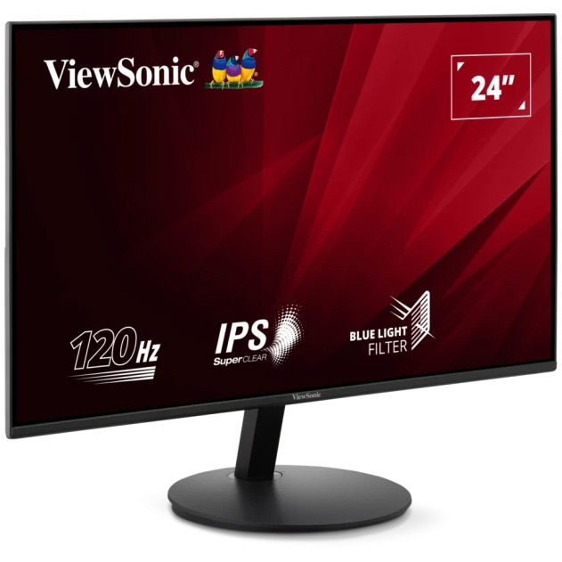 Monitor LED ViewSonic VA24E1-H, 120Hz, Full HD, HDMI, VGA, Negru