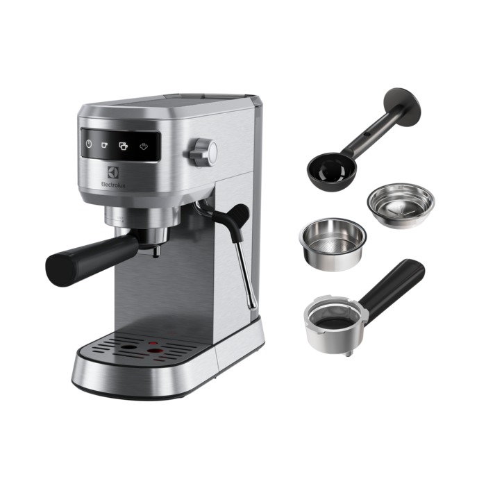Espressor manual Electrolux Explore 6 E6EC1-6ST, 1400W, 15 bar, 1l, inox
