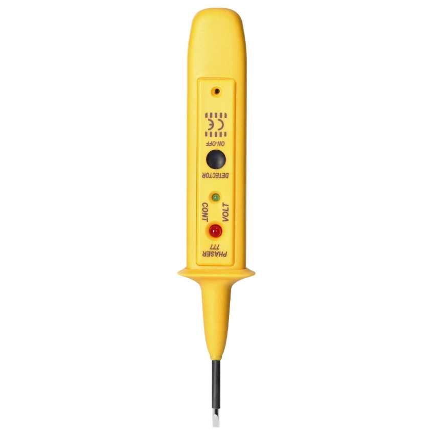 Tester electronic multifunctional ORNO Fazer 777, 3-500V, AC/DC, continuitatea conductiei, 3 x LR44, Galben