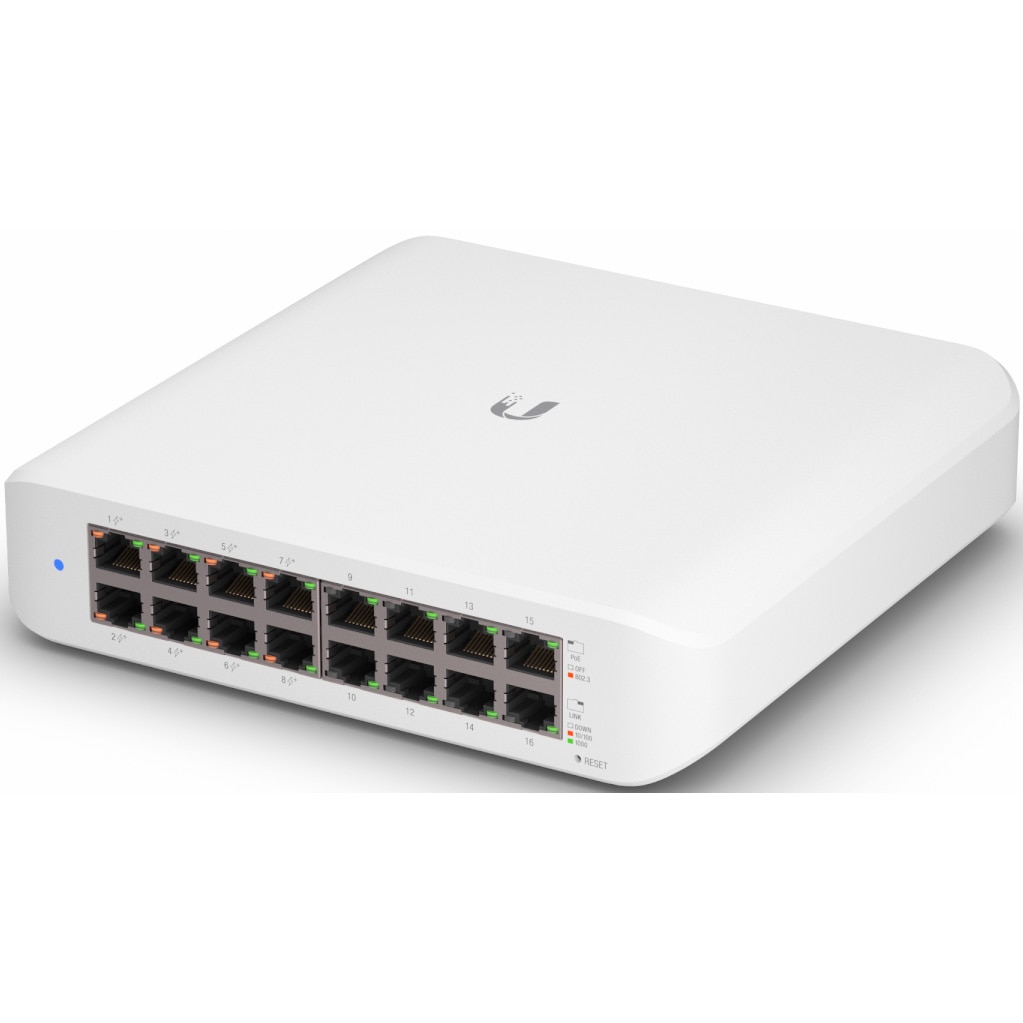 Switch Ubiquiti Lite 16 PoE USW-Lite-16-PoE, 16-Port Gigabit