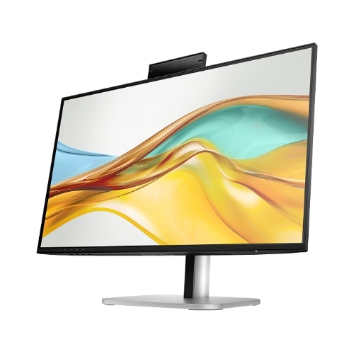 Monitor IPS LED, HP, 23.8", 524pm, Full HD 1920 x 1080, HDMI, DisplayPort, Camera Web, Negru/Argintiu
