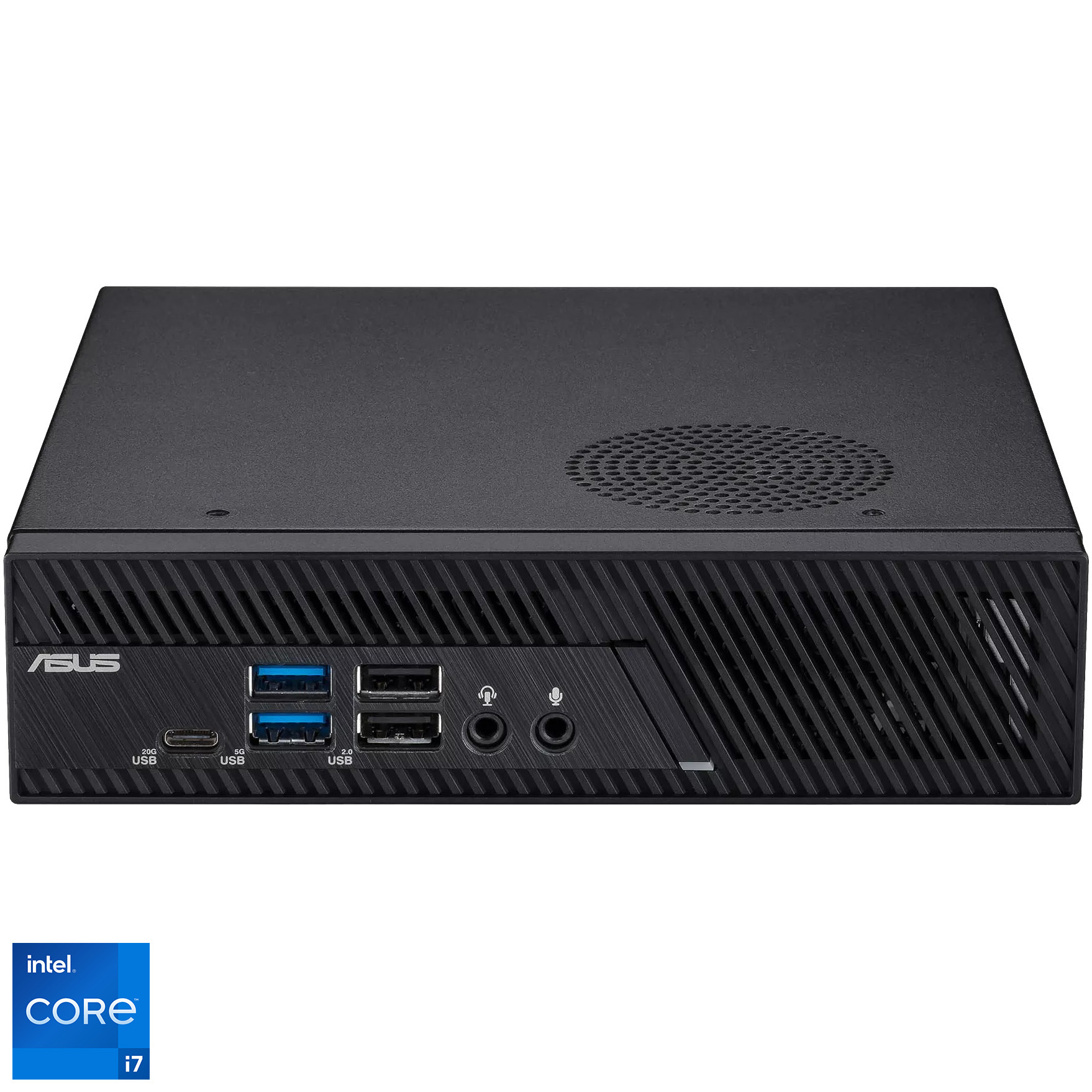 Mini PC Asus PB63 cu procesor Intel® Core™ i7-13700, 16GB DDR5, 512GB SSD, Windows 11 Pro, Negru