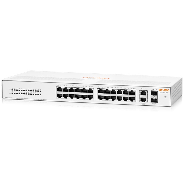 Switch Aruba R8R50A Instant On 1430, 26 porturi Gigabit 2SFP