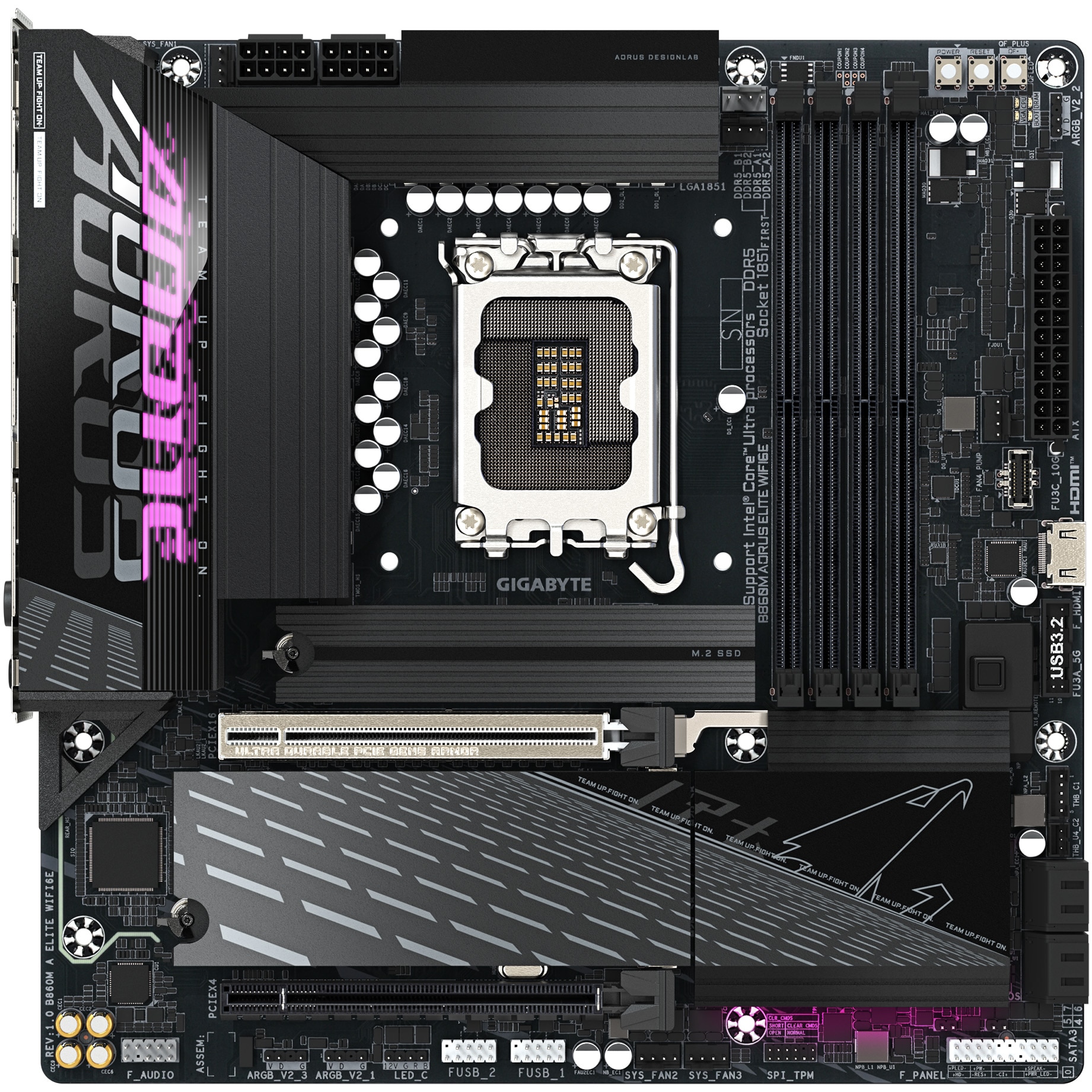 Placa de Baza GIGABYTE B860M AORUS ELITE WIFI6E, Socket LGA1851