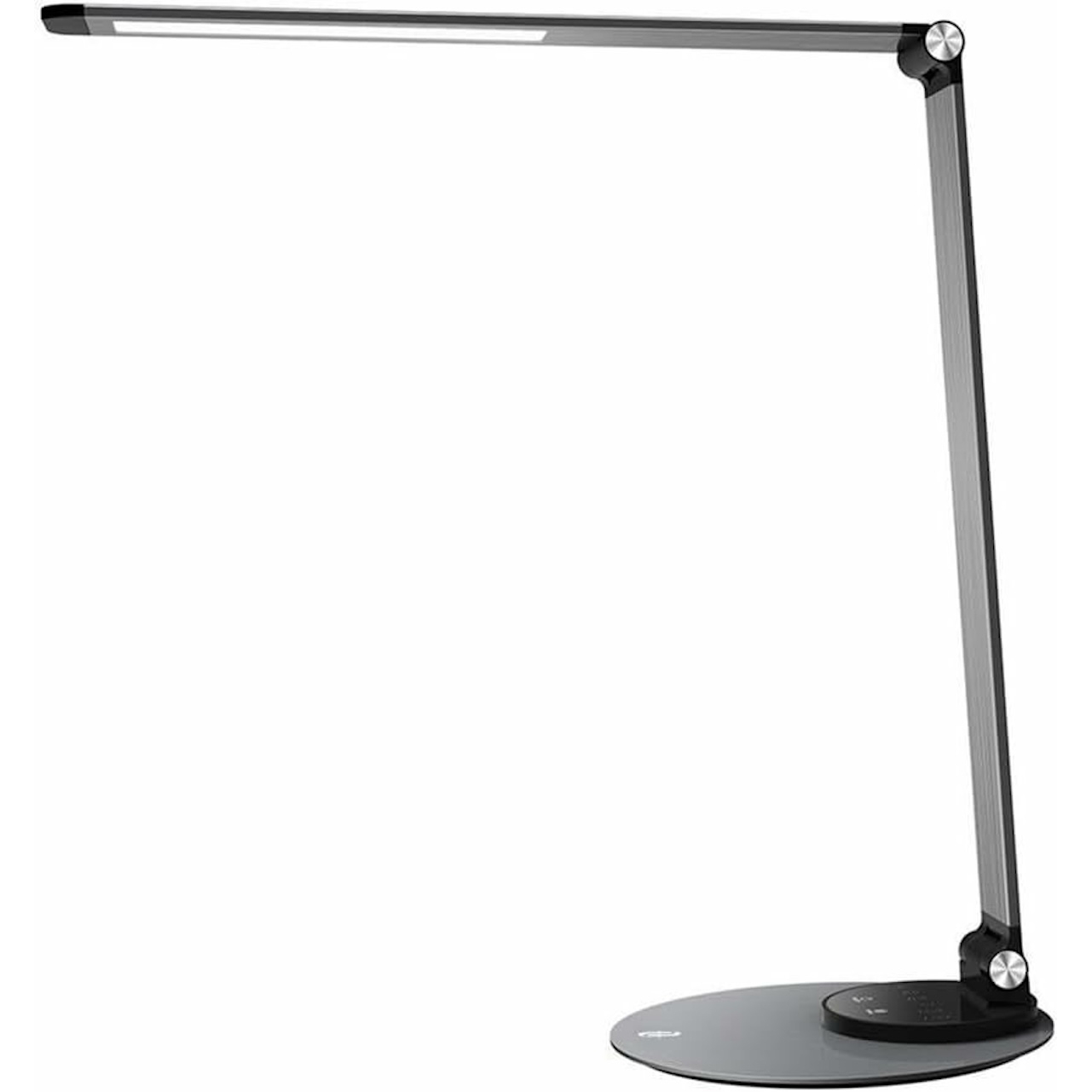 Lampa LED de birou TaoTronics TT-DL22, 10W, 550 lm, 6 Niveluri de Luminozitate, Incarcare USB, Control Touch Negru, Clasa energetica F