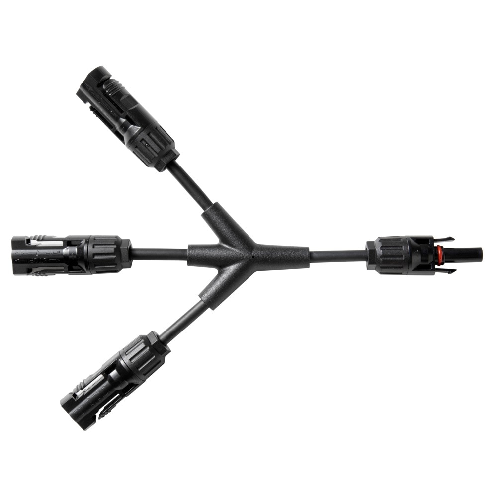 Cablu conector de incarcare solara Anker Solix MC4 cu 3 porturi Negru
