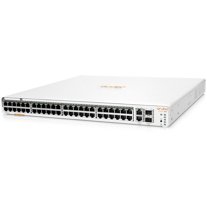 Switch Aruba Instant On 1960, 48 porturi 40p Class4, 8 porturi Class6 PoE, 2 porturi XGT, 2 porturi SFP+ 600W