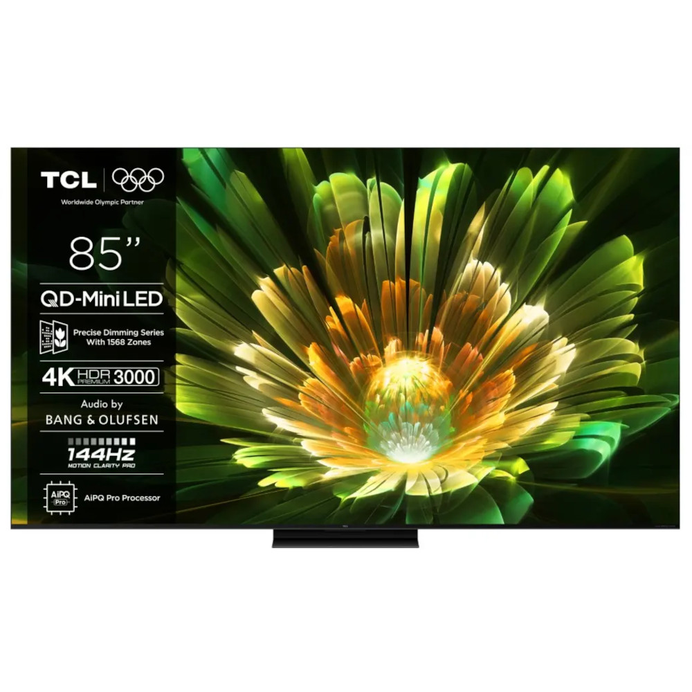 Televizor smart Mini LED TCL 85Q7C, 215 cm, Ultra HD 4K, WiFi, CI+, Negru