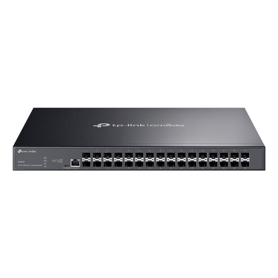 Switch TP-Link 32-Port 10 Ge Sfp+ L2+ Managed 32 X 10 G Sfp+ Slots Negru