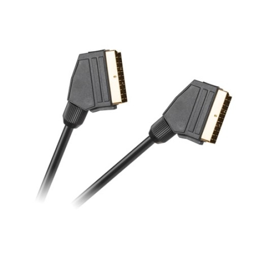 Cablu SCART-SCART 3m, 21 pini, dublu ecranat, negru