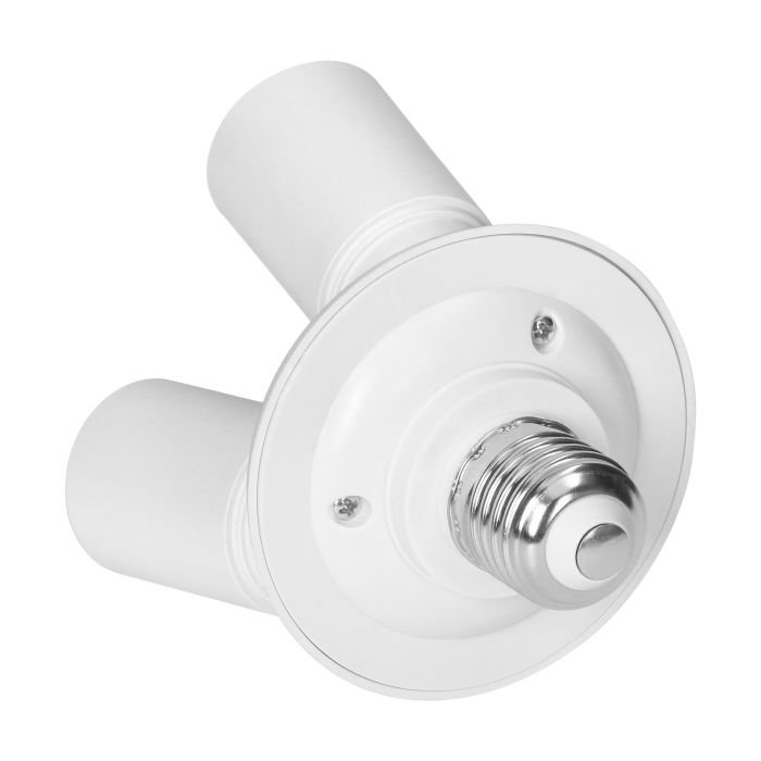 Adaptor dulie bec E27 la 3xE27 VIRONE LH/E27/3XE27-17, alb