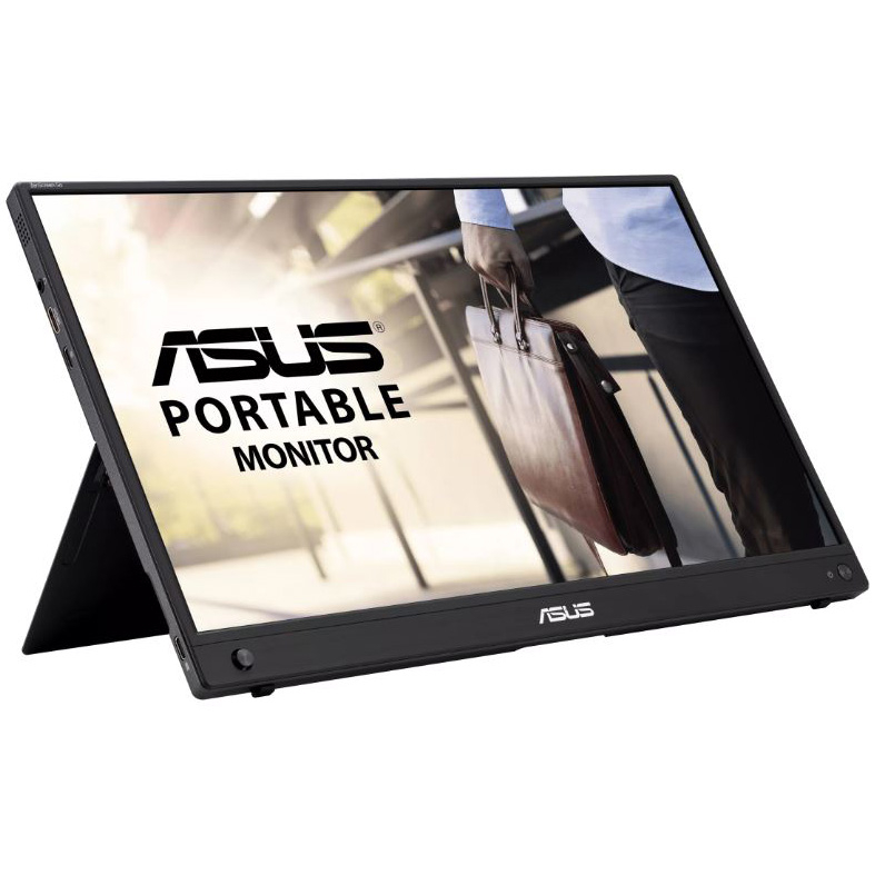 Monitor portabil ASUS ZenScreen Go MB16AWP, 15.6", Wireless mirroring, IPS, USB Type-C, mini HDMI, baterie incorporata, Flicker Free, Blue Light Filter, Anti-glare surface, Tripod socket