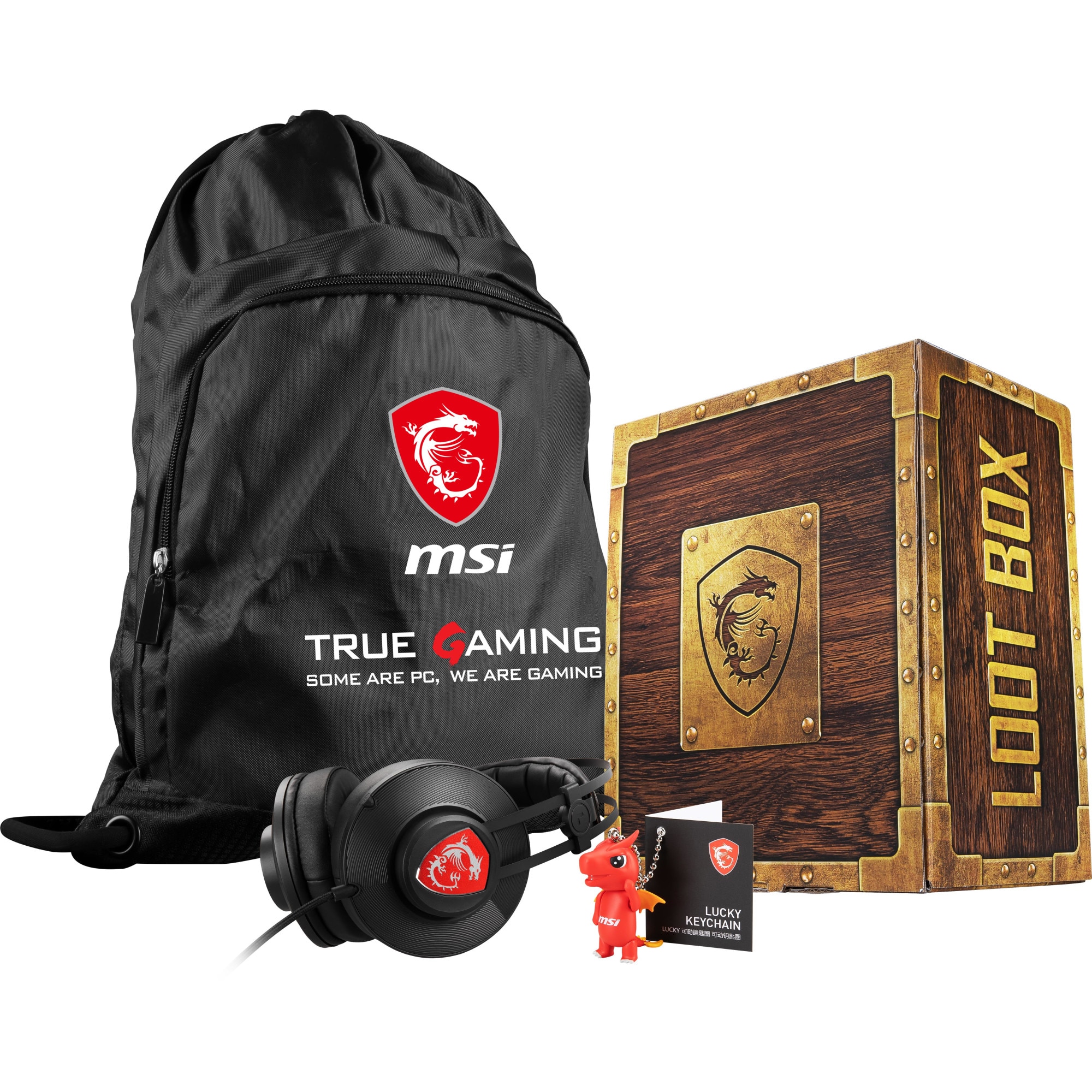 Casti cu fir MSI Loot Box, set 4 in 1
