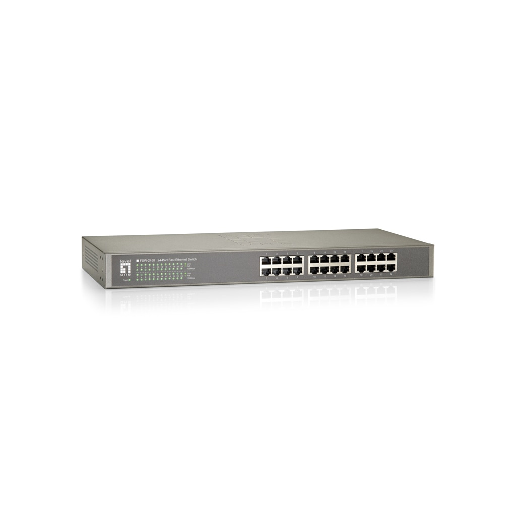 Switch LevelOne FSW-2450, 24 porturi, fara management, Gri